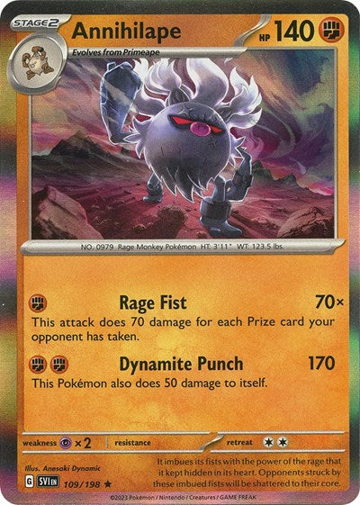 Annihilape (Scarlet and Violet: Base Set) Light Play Reverse Holofoil