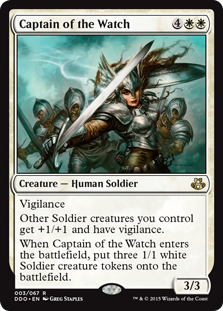 Captain of the Watch (Duel Decks: Kiora vs Elspeth) Light Play