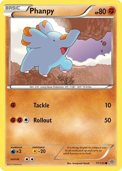 Phanpy (Plasma Storm) Damaged / Poor