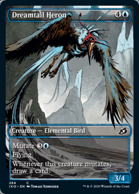 Dreamtail Heron (Showcase) (Ikoria: Lair of Behemoths) Light Play