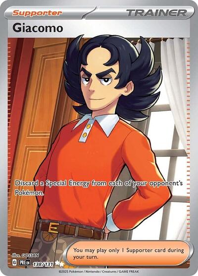 Giacomo (SV: Prismatic Evolutions) Light Play Holofoil