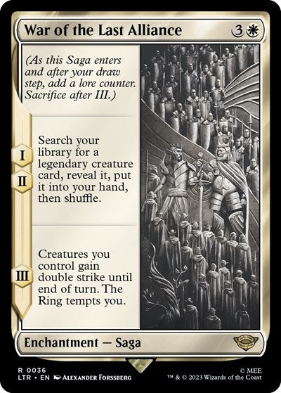 War of the Last Alliance (Universes Beyond: The Lord of the Rings: Tales of Middle-earth) Medium Play