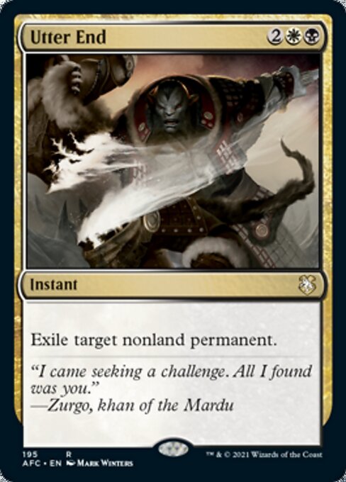 Utter End (Commander 2021 Forgotten Realms) Light Play