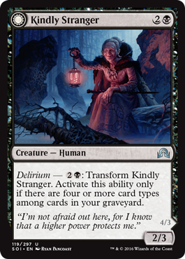 Kindly Stranger (Demon-Possessed Witch) (Shadows Over Innistrad) Light Play