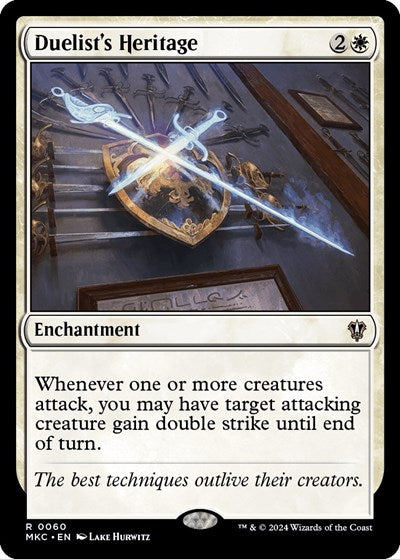 Duelist's Heritage (Commander: Murders at Karlov Manor) Light Play
