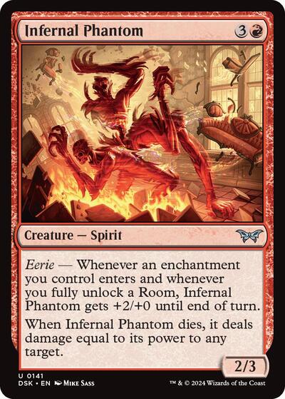 Infernal Phantom (Duskmourn: House of Horror) Light Play Foil