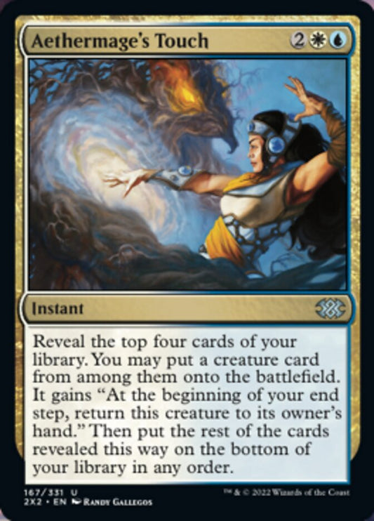 Aethermage's Touch (Double Masters 2022) Light Play
