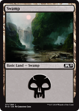 Swamp (271) (Magic 2019 Core Set) Light Play