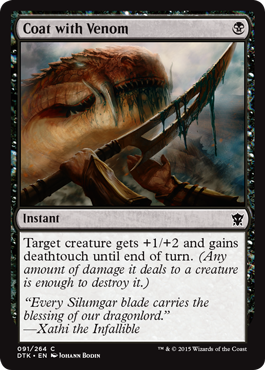 Coat with Venom (Dragons of Tarkir) Light Play
