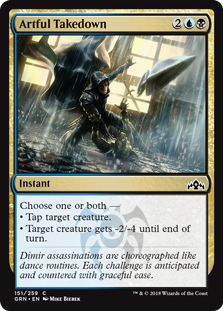 Artful Takedown (Guilds of Ravnica) Light Play