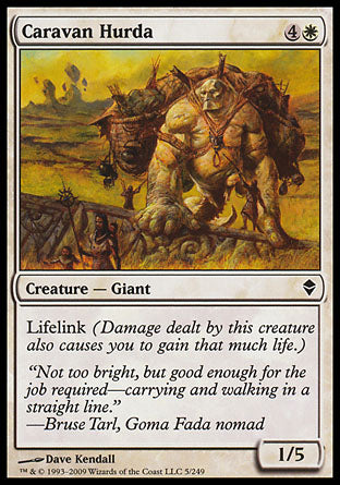 Caravan Hurda (Zendikar) Medium Play