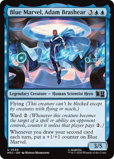 Blue Marvel, Adam Brashear (Commander: Marvel Super Heroes) Light Play