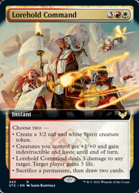 Lorehold Command (Extended Art) (Strixhaven) Light Play