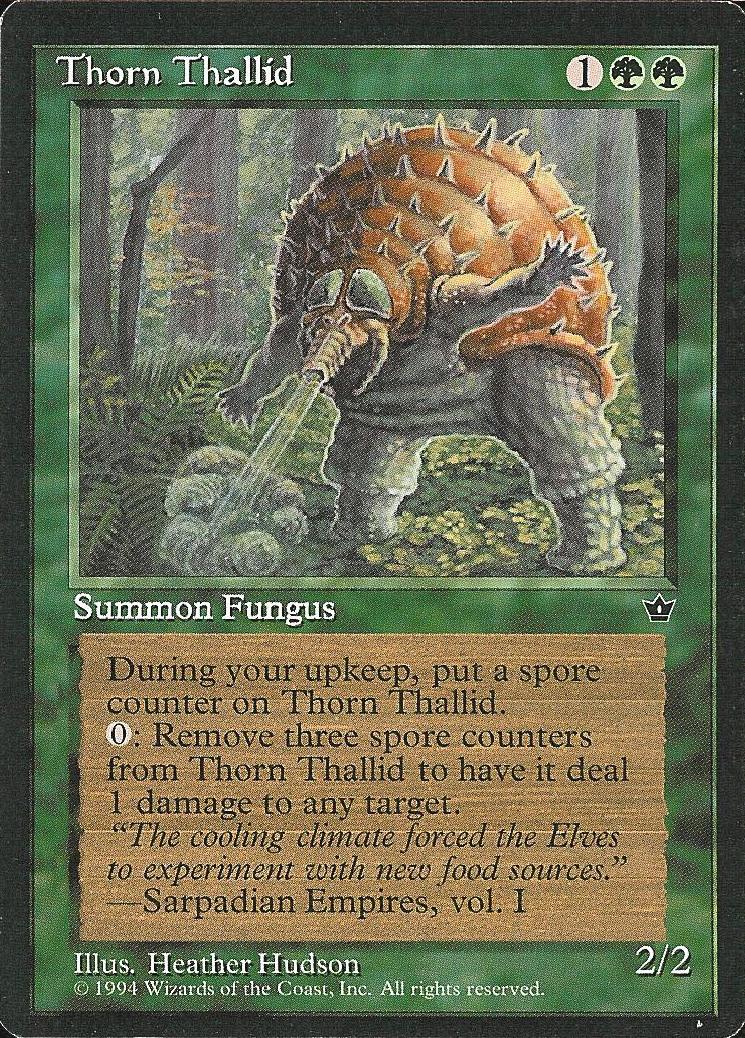 Thorn Thallid (Hudson) (Fallen Empires) Light Play