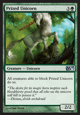 Prized Unicorn (Magic 2011 Core Set) Light Play