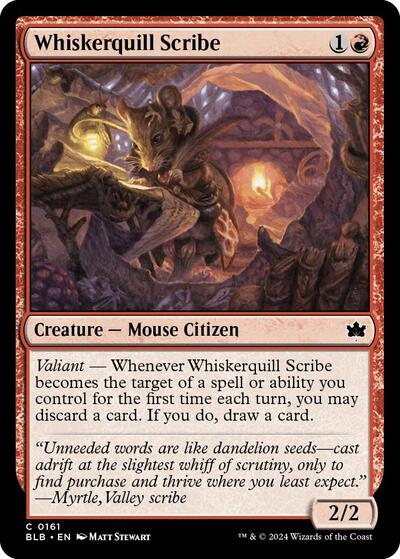 Whiskerquill Scribe (Bloomburrow) Light Play Foil