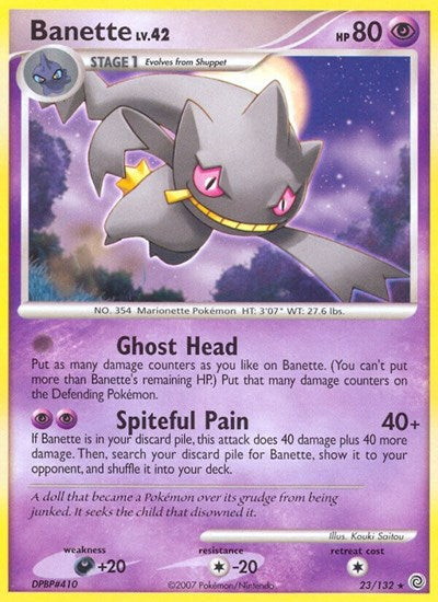 Banette (Secret Wonders) Damaged / Poor Reverse Holofoil