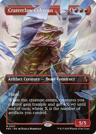 Craterclaw Colossus (Borderless) (0327) (Reality Fracture) Light Play