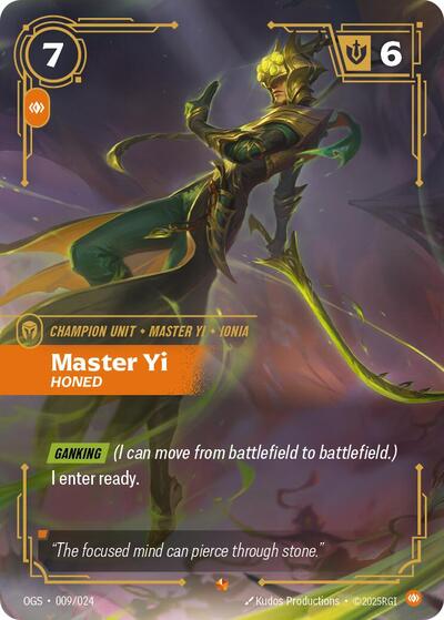 Master Yi Honed (Origins: Proving Grounds) Light Play