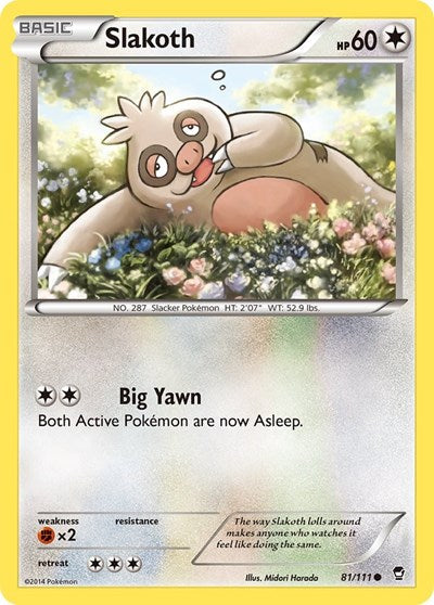 Slakoth (XY - Furious Fists) Medium Play
