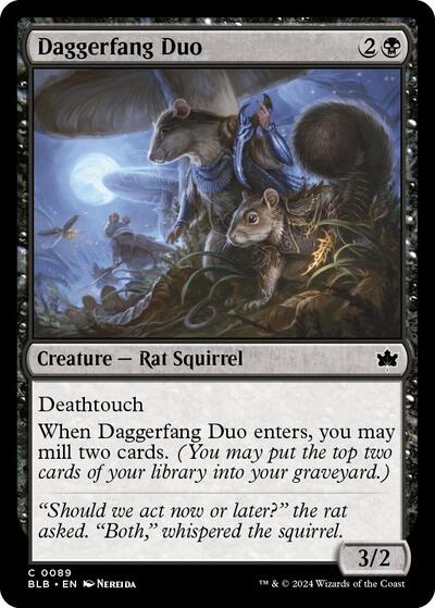 Daggerfang Duo (Bloomburrow) Light Play Foil