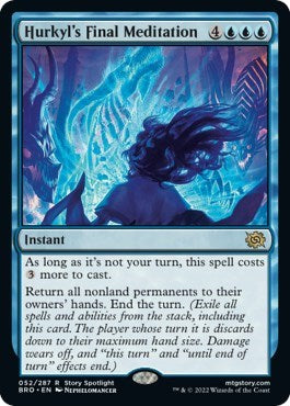 Hurkyl's Final Meditation (The Brothers' War) Light Play Foil