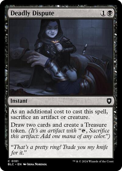 Deadly Dispute (Commander: Bloomburrow) Light Play