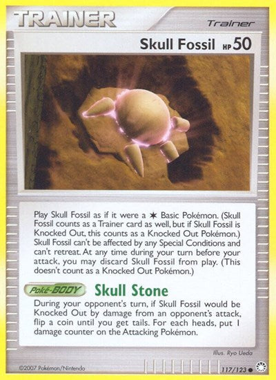 Skull Fossil (Mysterious Treasures) Light Play Reverse Holofoil