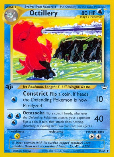 Octillery (Neo Revelation) Light Play 1st Edition