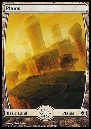 Plains (230) (Zendikar) Light Play