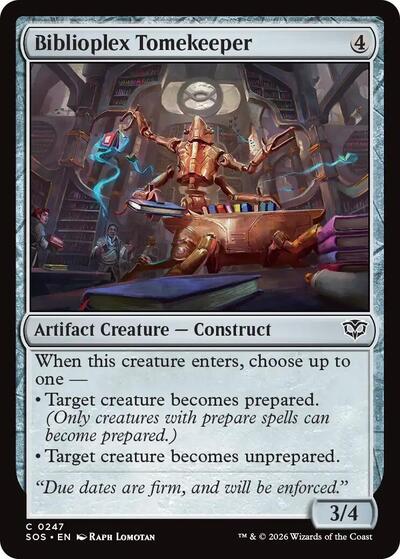 Biblioplex Tomekeeper (Secrets of Strixhaven) Light Play