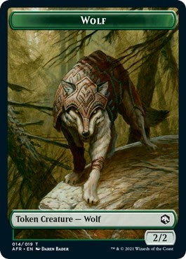 Wolf Token (Promo Pack: Adventures in the Forgotten Realms) Light Play