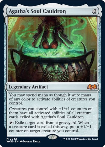 Agatha's Soul Cauldron (Wilds of Eldraine) Light Play Foil