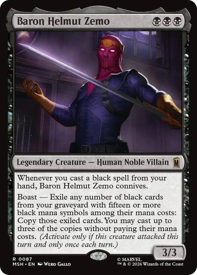 Baron Helmut Zemo (Marvel Super Heroes) Light Play