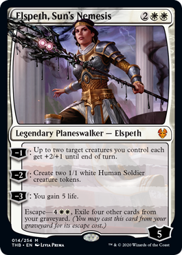 Elspeth, Sun's Nemesis (Theros Beyond Death) Light Play Foil