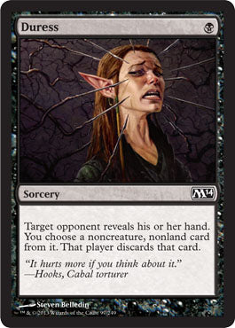 Duress (Magic 2014 Core Set) Medium Play