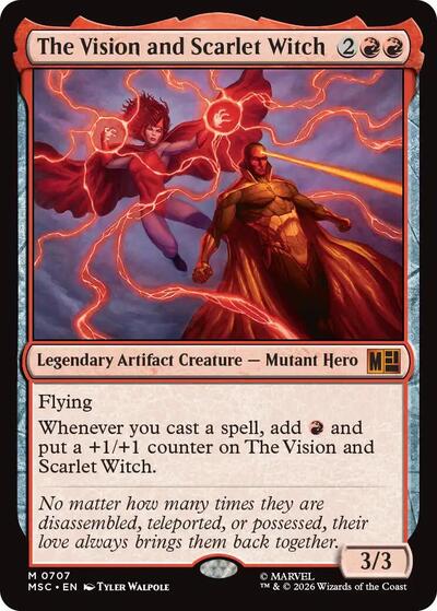 The Vision and Scarlet Witch (Commander: Marvel Super Heroes) Near Mint Foil