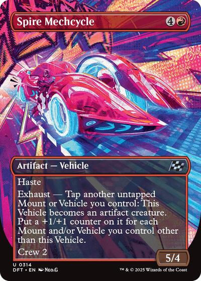 Spire Mechcycle (Borderless) (Aetherdrift) Light Play Foil