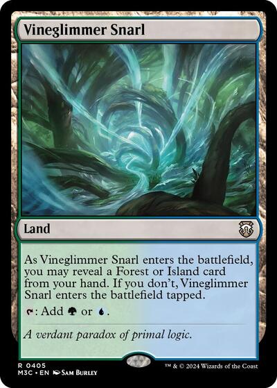 Vineglimmer Snarl (Commander: Modern Horizons 3) Light Play