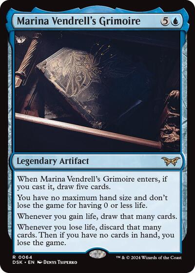 Marina Vendrell's Grimoire (Duskmourn: House of Horror) Light Play Foil