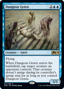 Dungeon Geists (Magic 2020 Core Set) Medium Play