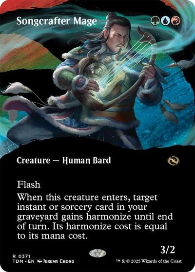 Songcrafter Mage (Borderless) (Tarkir: Dragonstorm) Light Play