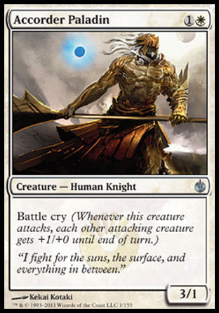 Accorder Paladin (Mirrodin Besieged) Medium Play