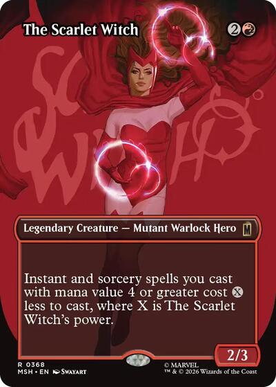 The Scarlet Witch (Borderless) (Marvel Super Heroes) Light Play