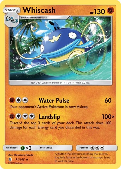 Whiscash (SM - Guardians Rising) Medium Play