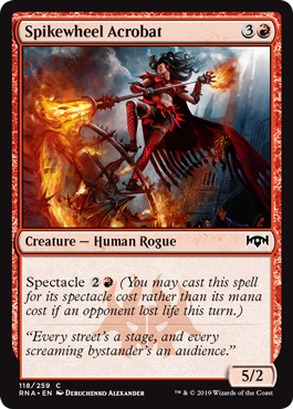 Spikewheel Acrobat (Ravnica Allegiance) Light Play Foil