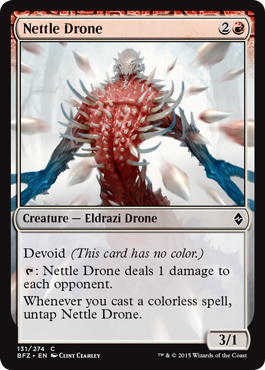 Nettle Drone (Battle for Zendikar) Damaged / Poor