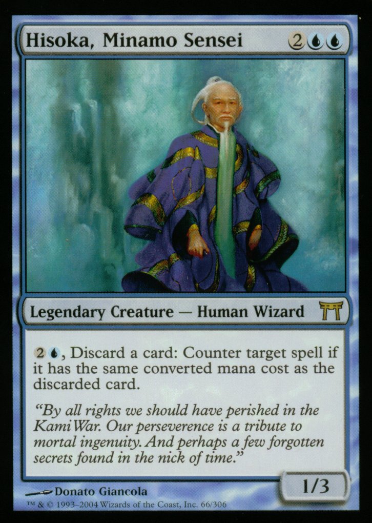 Hisoka, Minamo Sensei (Champions of Kamigawa) Light Play