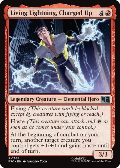 Living Lightning, Charged Up (Commander: Marvel Super Heroes) Light Play