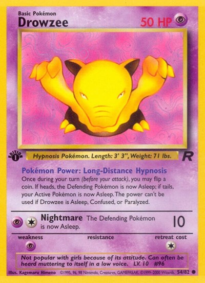 Drowzee (Team Rocket) Medium Play Unlimited